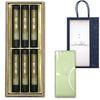Sympathy Incense Gift Set In Paulownia Wood [Aoi No Mai Sandalwood with Inner Wrapping and Carrying Bag] Made In Japan, Low Smoke, Perfect for Gifts,