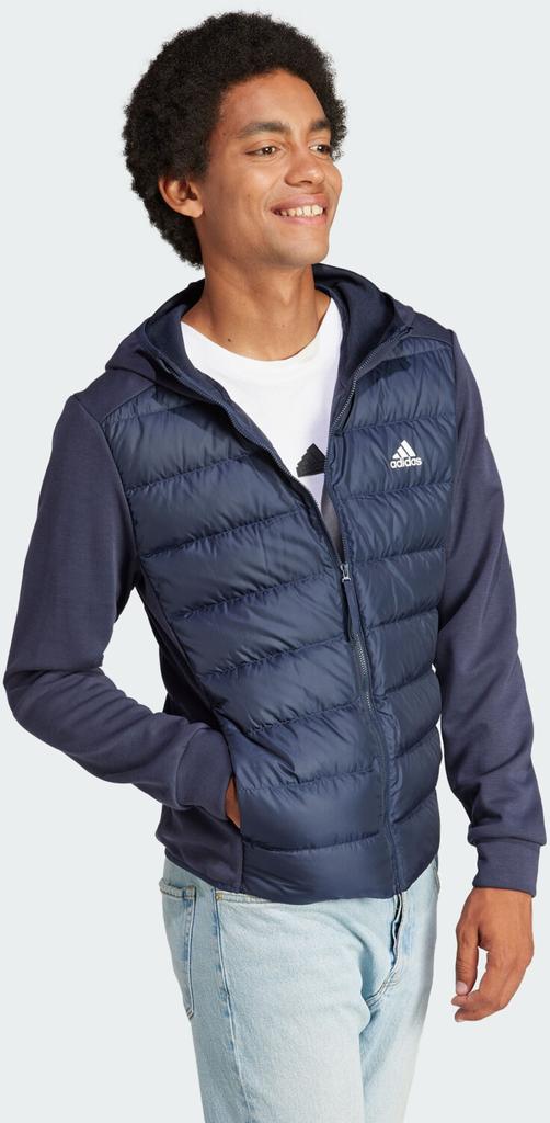 Куртка Adidas Man Essentials Hybrid Hooded Down Jacket legend ink (IK3224)