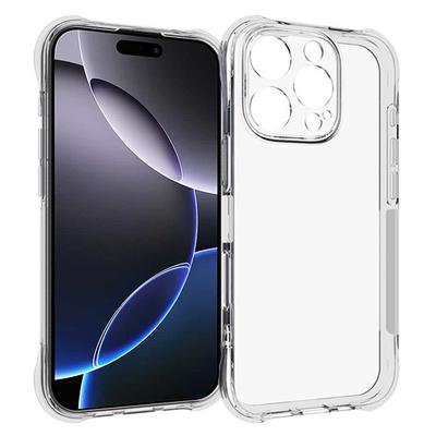 WANLONFENG Серия WL2 для iPhone 16 Pro Max Чехол 2.0мм ТПУ Чехол для телефона с 2 шт. Защитными пленками из закаленного стекла