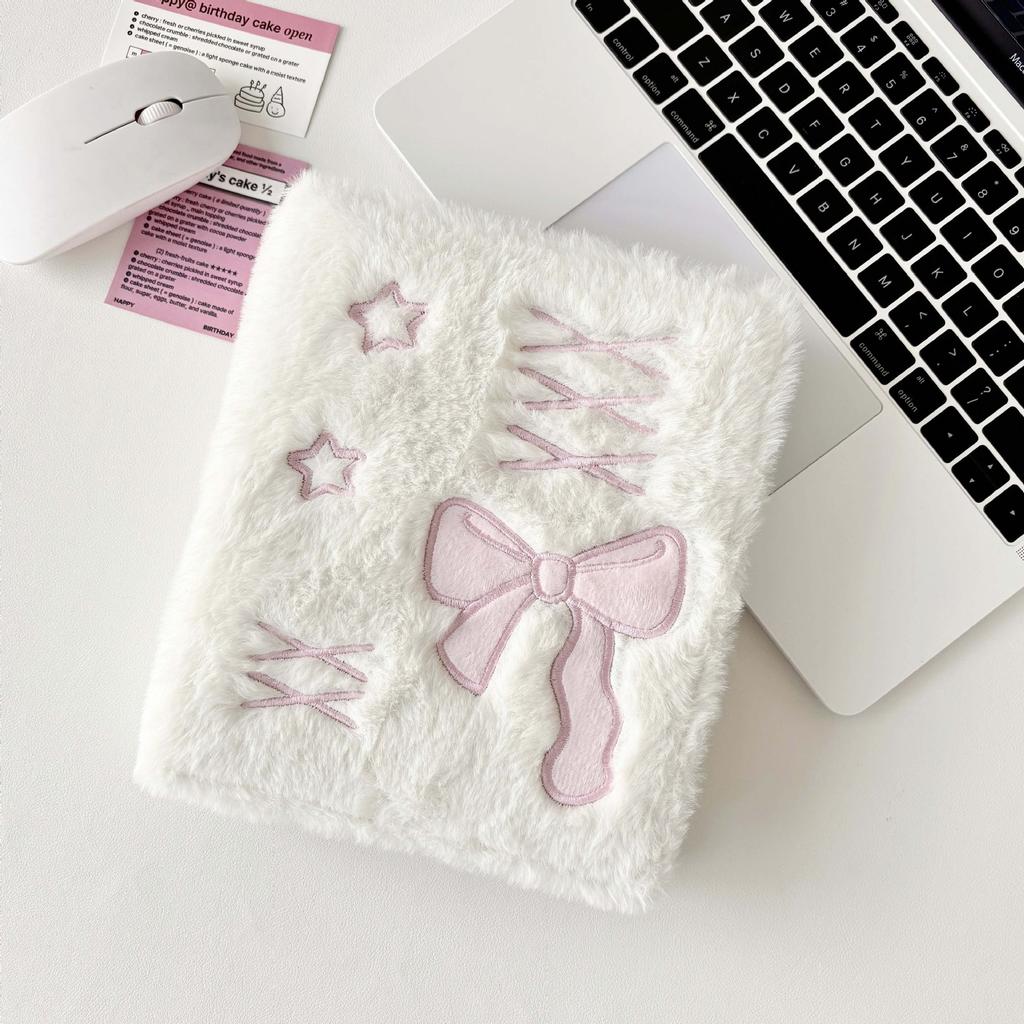 Korea Style A6 Binder Photo Album Korea Style Embroidery Bow Photocard Holder Book