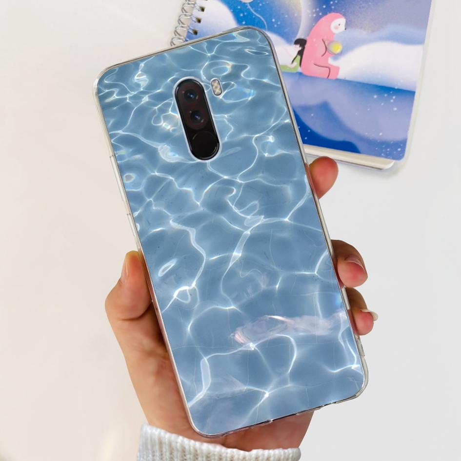 6,81" Чехол для Xiaomi Mi Pocophone F1 Силиконовая задняя крышка Модный ТПУ чехол для телефона Для Xiaomi Poco F1 Чехлы PocofoneF1 Мягкий бампер