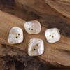 10 шт./набор Пуговицы из натуральной ракушки неправильной формы с двумя отверстиями для DIY, швейной фурнитуры и т. д.