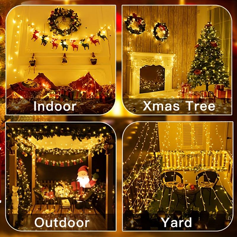 2M-10M 10/20/40/80 Светодиодов Рождественская Гирлянда Свет Батарейка Теплый Белый Нить Сказочная Лампа для Спальни Свадебной Вечеринки Валентина Декор