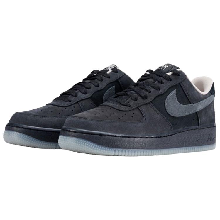 Nike Nike Air Force 1 Кожаные Дышащие Амортизирующие Скейтбордические Кроссовки Мужские Черные IQ9791-001