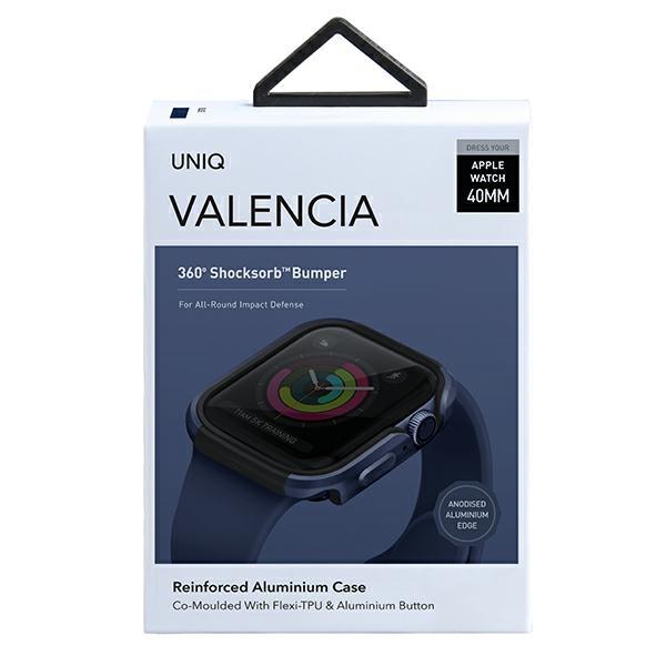 Etui do Apple Watch Series 4 UNIQ Valencia Niebieskie