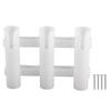 Fishing Rod Holder ABS 3 Tubes Rod Rack Bracket Fishing Accessories for Freshwater Seawater Kayak