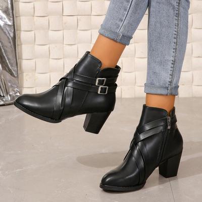 Женские короткие ботильоны с пряжкой в стиле ретро, большие размеры, осенние, на молнии, с сексуальным змеиным принтом, на квадратном каблуке, с острым носком, для вечеринок, новые