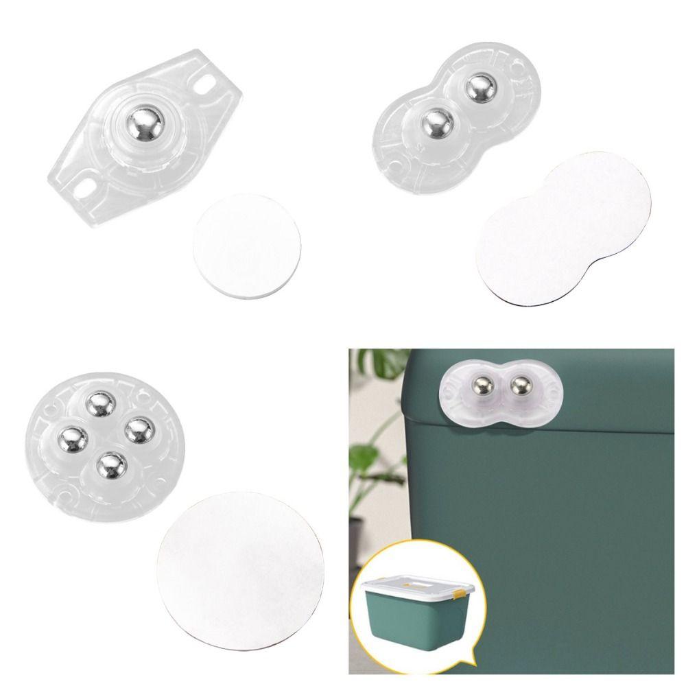 4pcs Moving Universal Wheel 360° Rotation Swivel Casters Mini Universal Pulley  Storage Box
