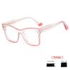 mimiyou TR90+Square Oversized Glasses Frame Women Spring Leg Cool Anti Blue Optical Men Eyeglasses Frame UV400 Computer Glasses