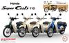 Fujimi Model NEXT Series Honda Super Cub 110 Street 1/12 № 1 EX-7 (Урожай бежевый) 12NX-1 EX-7