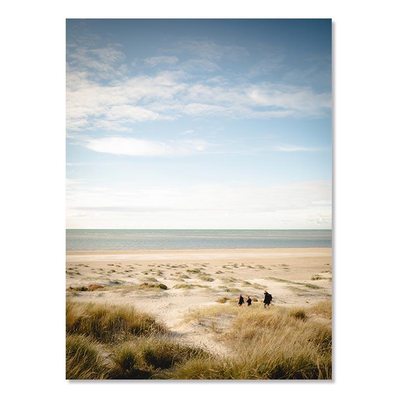 Пляжная декорация Живопись Постер Океан Белые ракушки Мост Природный пейзаж Настенное искусство Скандинавский холст Принт Картина Для декора дома