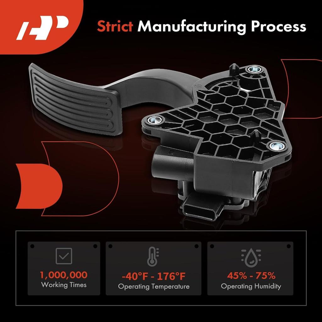 A-Premium Педаль акселератора в сборе с датчиком положения, совместимая с Nissan Altima 2007-2011 Бензин Автомат CVT, Altima 2012 Автомат CVT,