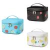 Fruit Pu Pattern Makeup Bag Travel Cosmetic Bag Large Capacity Trendy Portable
