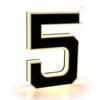 0-9 A-B Illuminated House Number Sign 12V Power Home Wall Decor Decor LED Address Sign  Home Wall