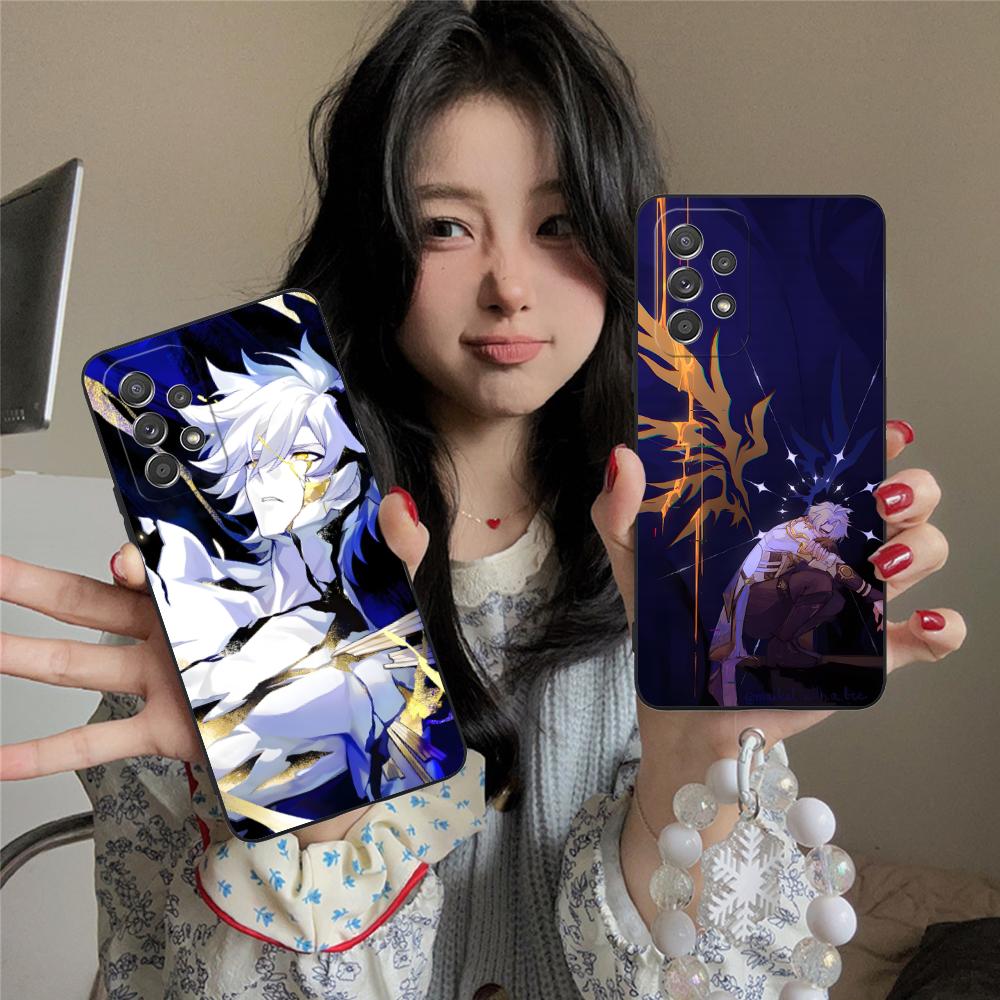 Чехол для телефона Honkai Impact Phainon для Samsung Galaxy A73 72 71 70 56 55 54 53 52 36 35 34 23 16 15 5G Цветной Защитный Роскошный