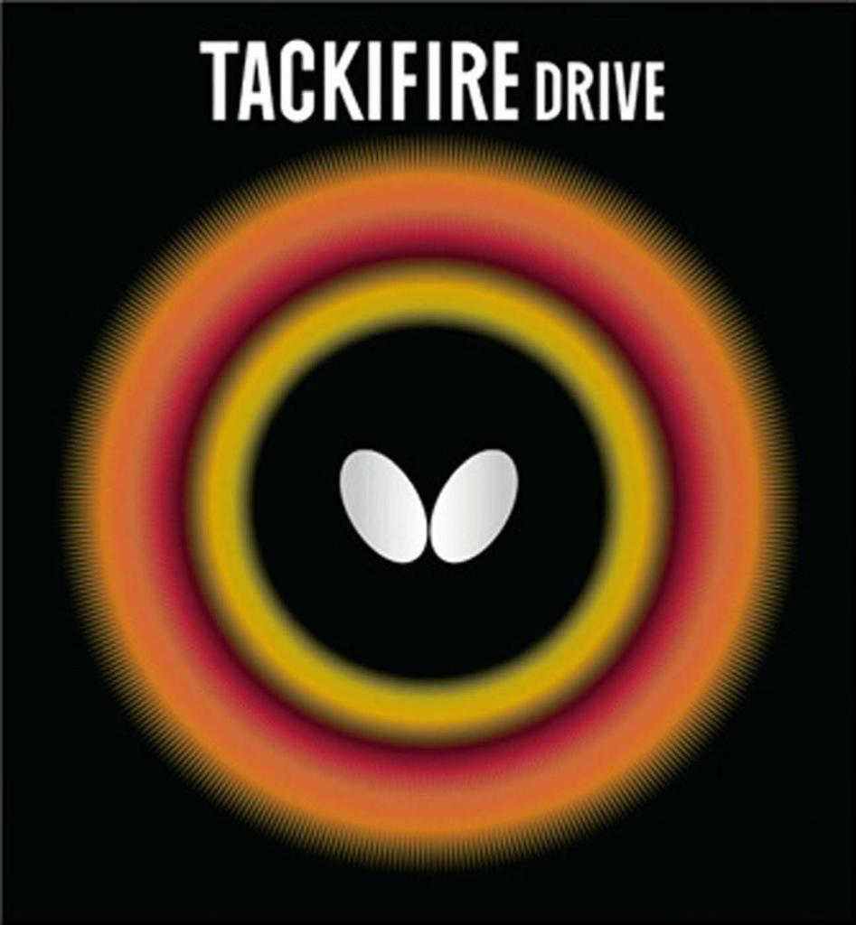 Butterfly Takifire Drive 05330 Table Tennis Thick Rubber, Red,
