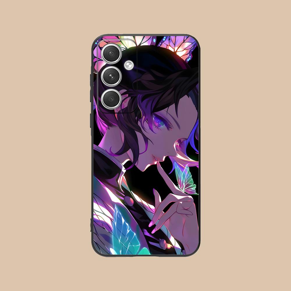 Demon Slayer Shinobu Kocho Phone Case for Samsung Galaxy S25 S24 S23 S22 S21 S20 Note20 Plus FE Ultra Colour Protective Luxury