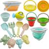 Exclusive Children's Beach Toy Set: Foldable Bucket, Sand Shovel & Water Molds