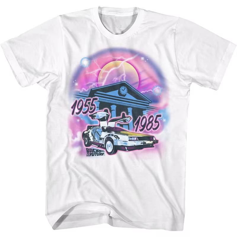 new Summer Back to the Future movie motorcycle summer Unisexs Tshirt Womens Tshirt adult childrens parents Tshirt