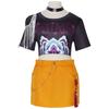Kids Rumi Zoey Mira Cosplay KPop Demon Hunters Costume Women Girls Black Golden Suit Saja Boys Halloween Role Playing Outfits