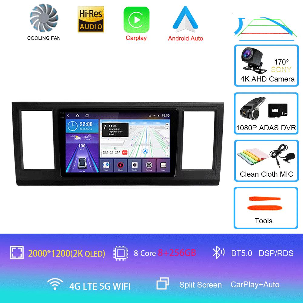 Car Radio Android 14 Carplay Auto Multimedia Player For Volkswagen Caravelle 6 T6.1 T6 2015-2020 Autoradio Stereo 2din Head Unit
