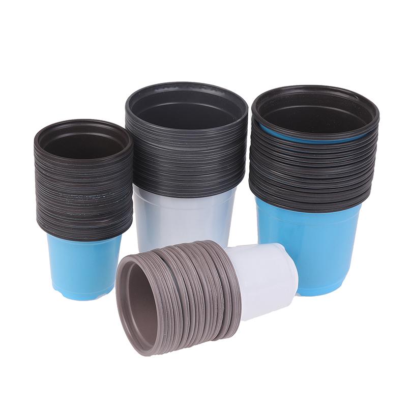 10 шт. пластиковый цветочный горшок для выращивания суккулентных растений, небольшой цветочный горшок, простой посадочный горшок для рассады, утолщенные питомники