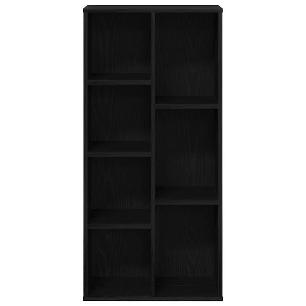 Bookshelf Black Oak Look 50 x 25 x 102 cm