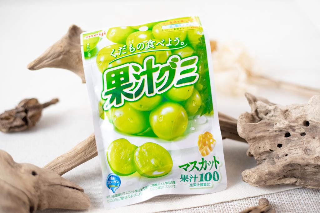MEIJI Gummy жевательный мармелад со вкусом мускатного винограда, 54 гр