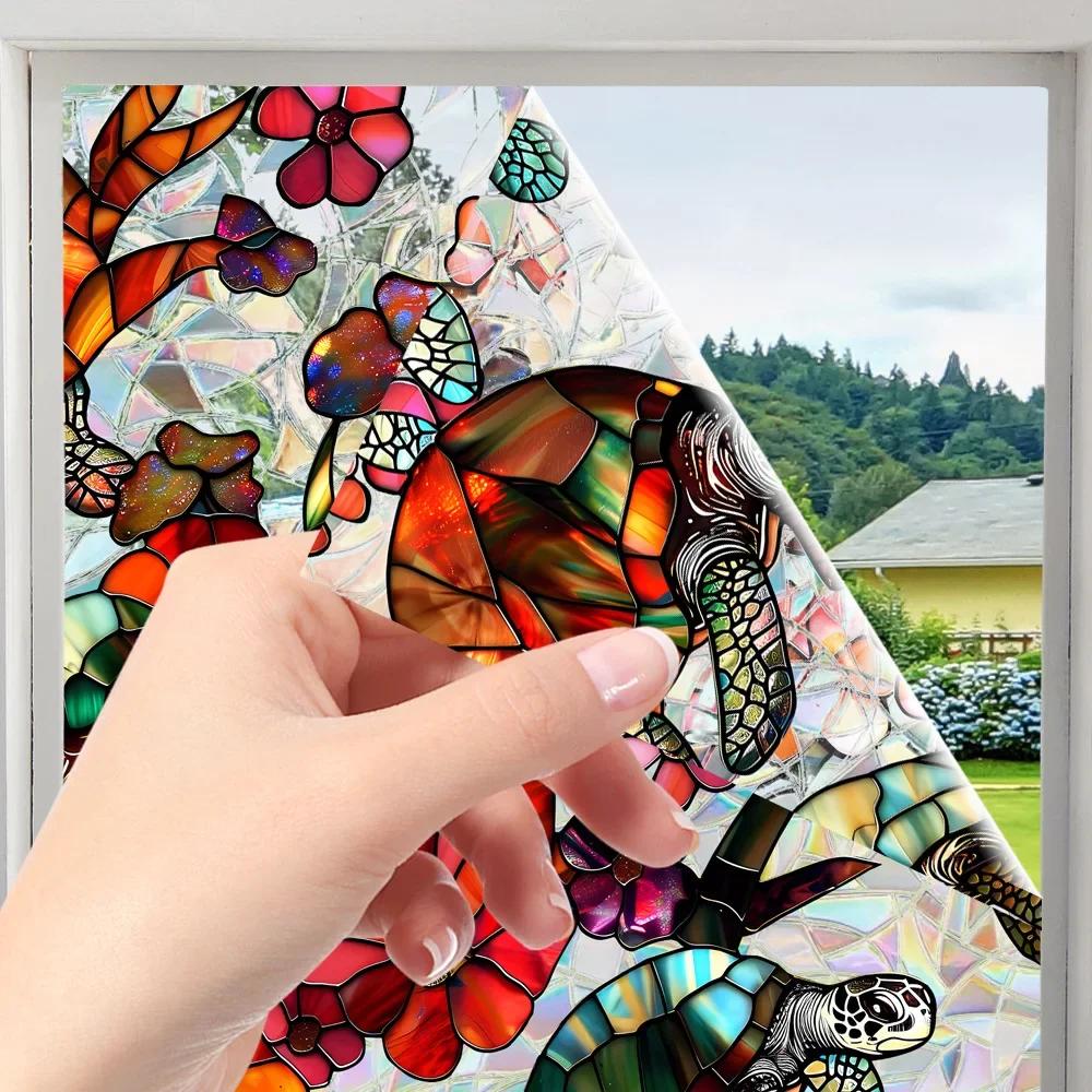 Пленка для окон, солнцезащитная пленка, пленка для защиты окон, декоративная витражная пленка, статическая наклейка, украшение дома