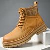 Genuine Leather Boots for Men Shoes Dress Booty Luxury Shoes High Quality Men's Rock Boots Safety Shoe Casual Sneakers Size 46
