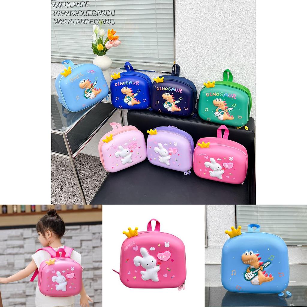 Comfortable Breathable Oxford Cloth Child Backpack With Charming Animal Patterns For Kids