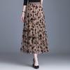 Korean Women Mesh Skirt Fashion Hook Flower Loose Midi Skirt Elegant Female Casual All Match Skirts Summer