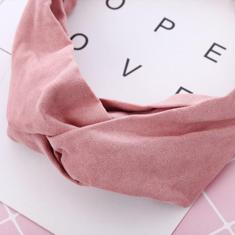 Женская замшевая повязка на голову на весну и осень, эластичные ленты для волос с крестообразным узлом, повязка для волос для девочек, аксессуары для волос