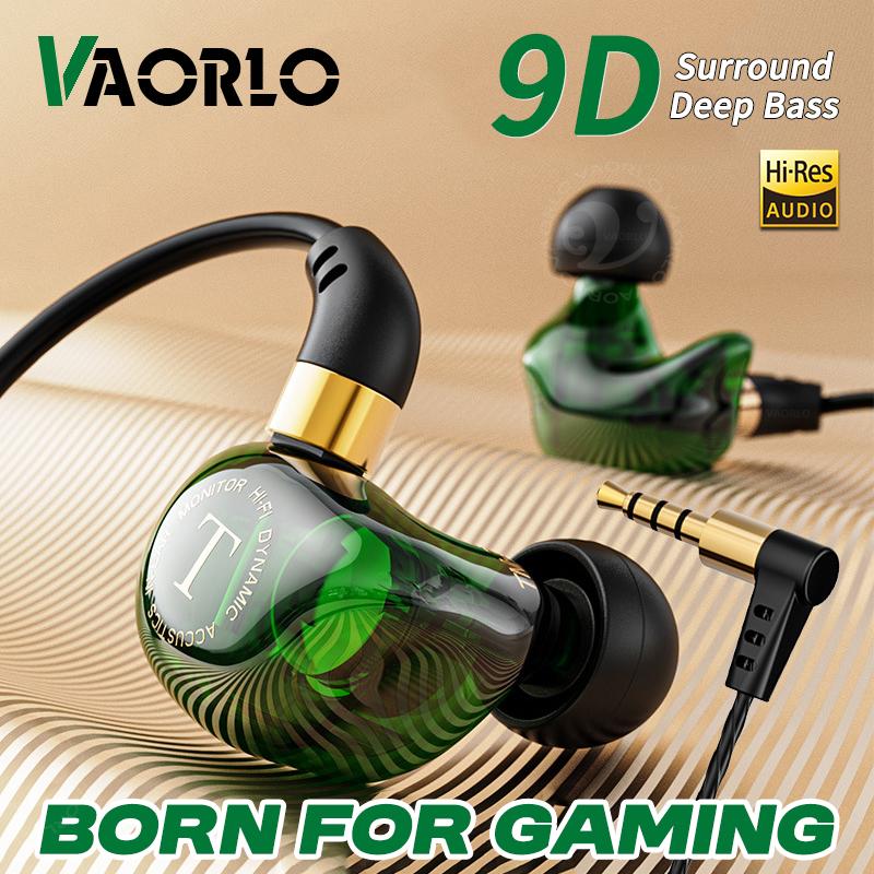 9D Surround HIFI Heavy Bass Wired Earphones Dynamic Music Headset With Mic Earbuds 3.5MM In Ear Wired Race Gaming Headphone
