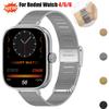 Металлический Миланский Ремешок для Redmi Watch 4/5/6 Браслет из Нержавеющей Стали для Xiaomi Miband 9/8Pro Запасной Ремень Correa