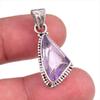 Natural Pink Amethyst Gemstone 925 Solid Sterling Silver Gift Pendant 1.25" E3w62