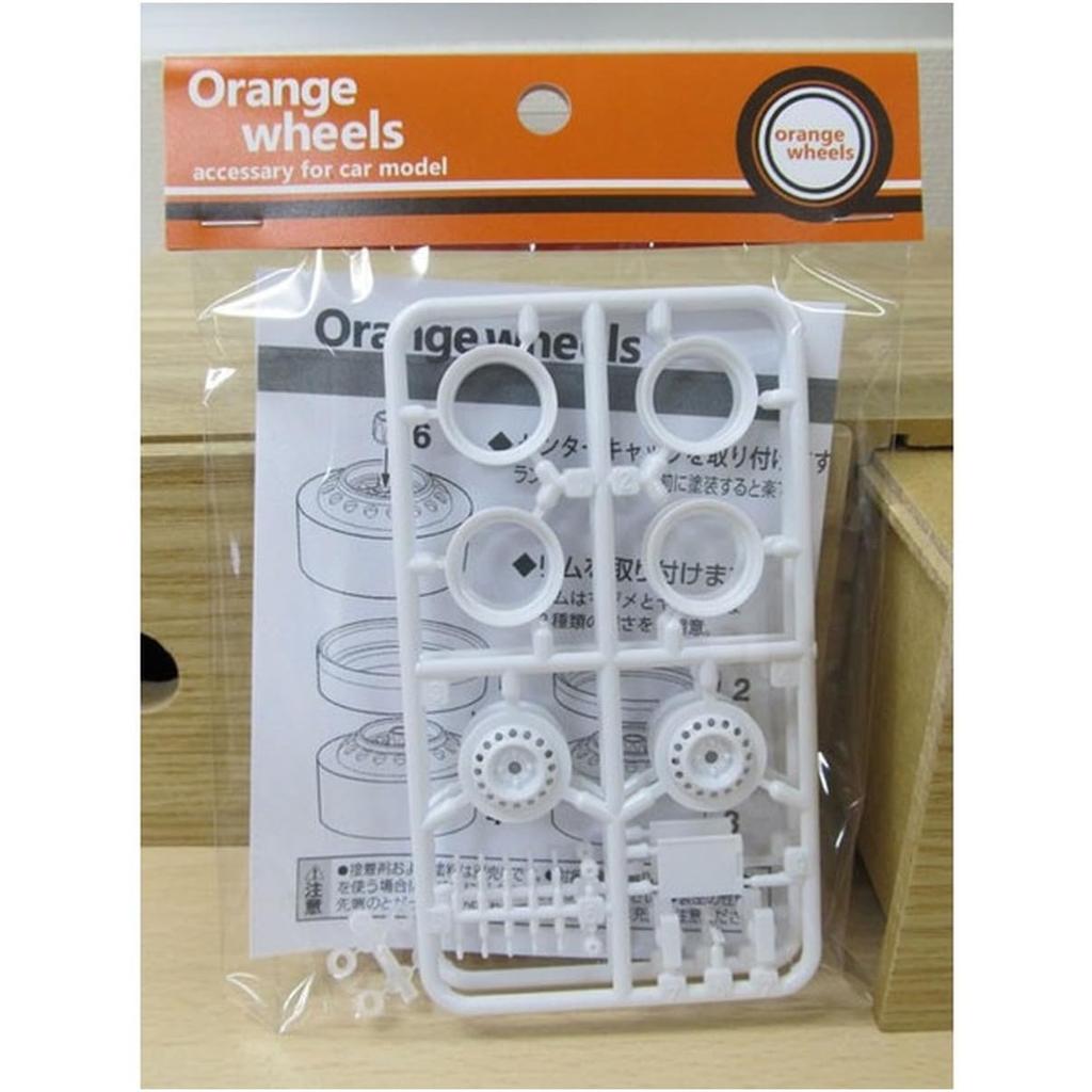 Asuka Model Orange Wheels M Steel Plastic Model Parts 1/24 OW-2