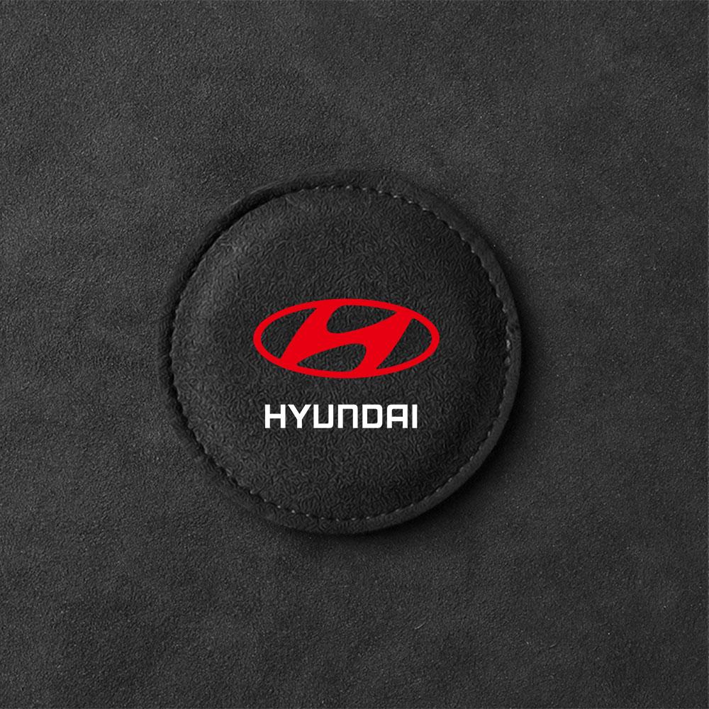 1/2Pcs Non-slip Mat Water Cup Slot Pad Car Coaster For Hyundai i20 i30 i40 Azera Sonata N Line Santafe Accent Solaris GDI Wagon HH60