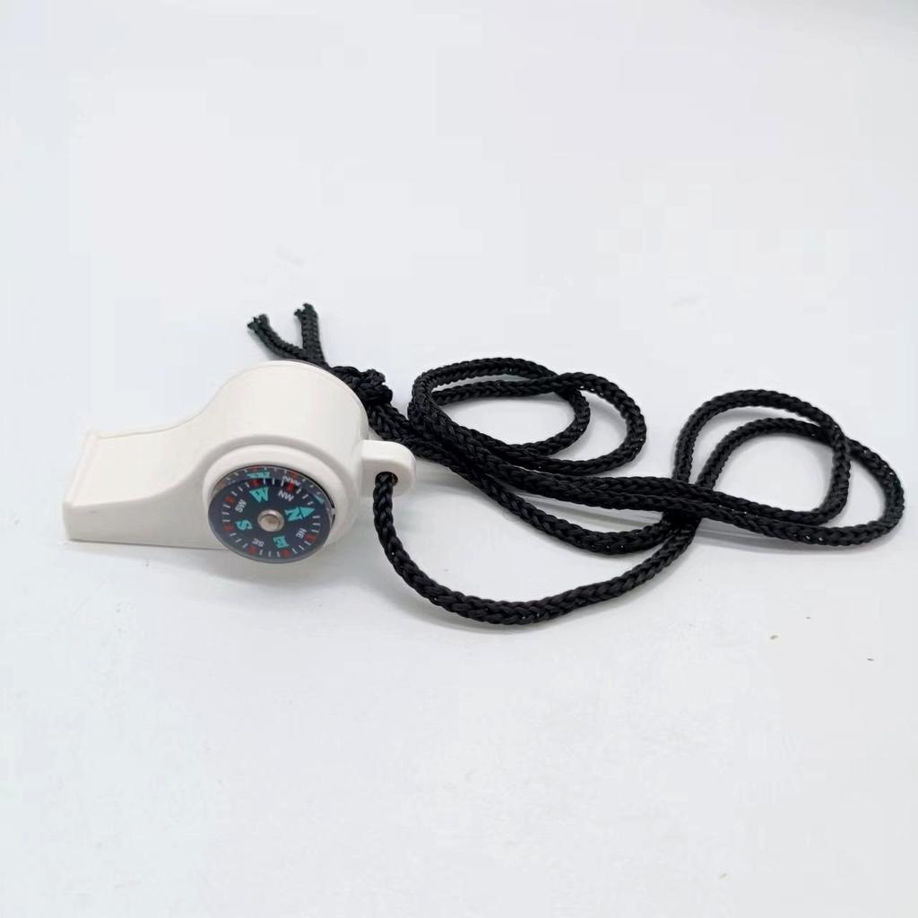 Outdoor Whistle Plastic Multifunctional Three In One Whistle, Life-saving Compass, Thermometer, Essential for Judges In The Wild