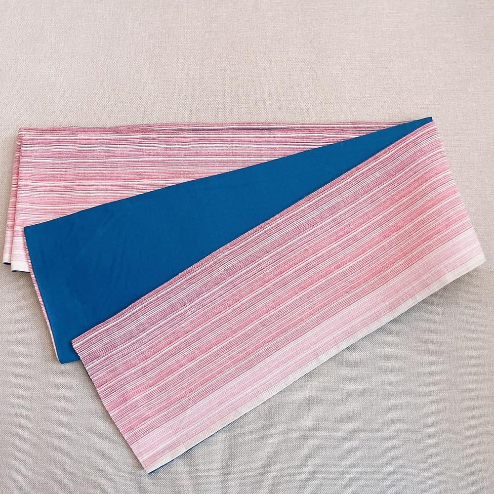 Оби полуширины с градиентом Юката Оби Двусторонний Хакама Оби [Совоак] Женский (виноград)