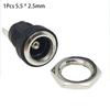 10Pcs 3.5*1.3mm 5.5*2.1mm 5.5*2.5mm DC Power Jack DC022B 5.5 X 2.1mm Panel Mount Connector