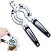 Multi Jar Openers for Seniors, Stainless Steel Jar Lid Opener, Bottle Opener for Seniors with Arthritis, Weak Hands