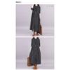 Plaid Dress Women's New Autumn and Winter Plus-size Loose Retro Over Knee Meat Cover Black Mid-length Dress
