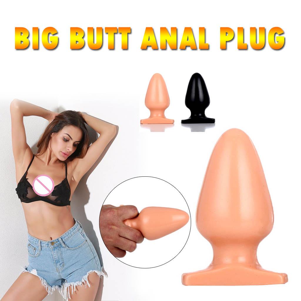 Большая Анальная пробка, гладкая, мягкая, огромная анальная пробка для взрослых, эротические игрушки, игрушки для женщин