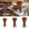Mat Powder Hammer Powder Hammer 51mm/53mm/58mm Espresso Coffee Tamper Wood Handle Pressure Tamper