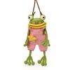 Детская мультяшная вязаная сумка кроссбоди с дизайном лягушки для повседневного использования