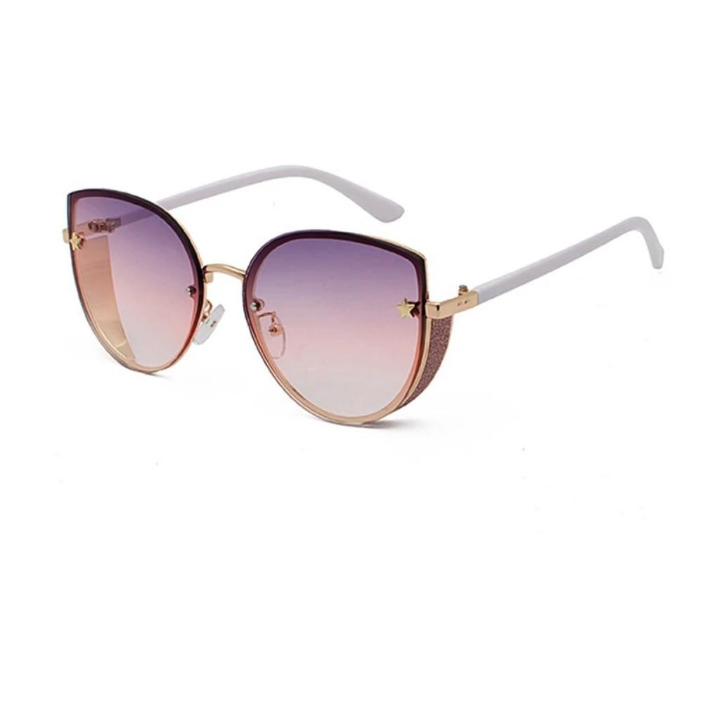 Сексуальные женские солнцезащитные очки «кошачий глаз» высокого качества, модные брендовые солнцезащитные очки без оправы, женские солнцезащитные очки óculos, винтажные