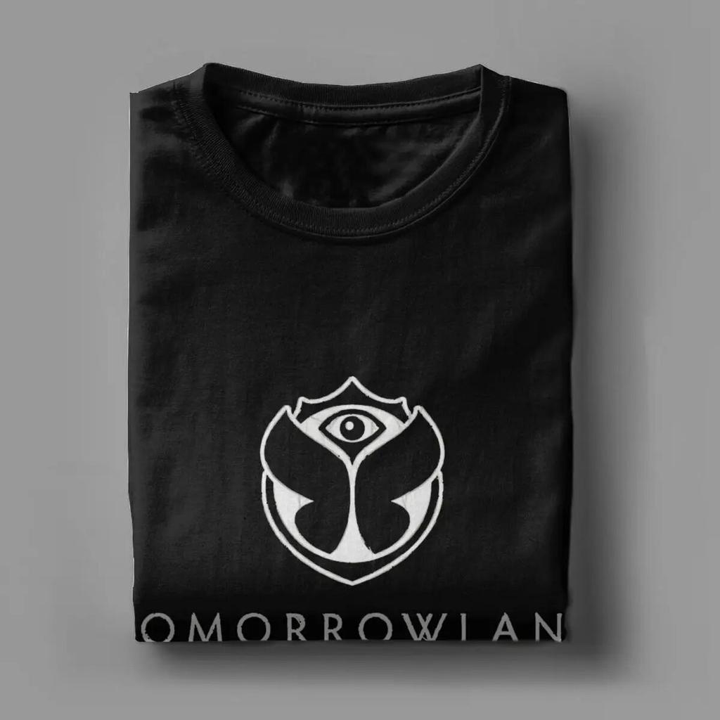 Vintage Tomorrowlands T-Shirt Unisex Women 100% Cotton T Shirts Belgian Electronic Dance Short Sleeve Tee Shirt Big Size Clothes