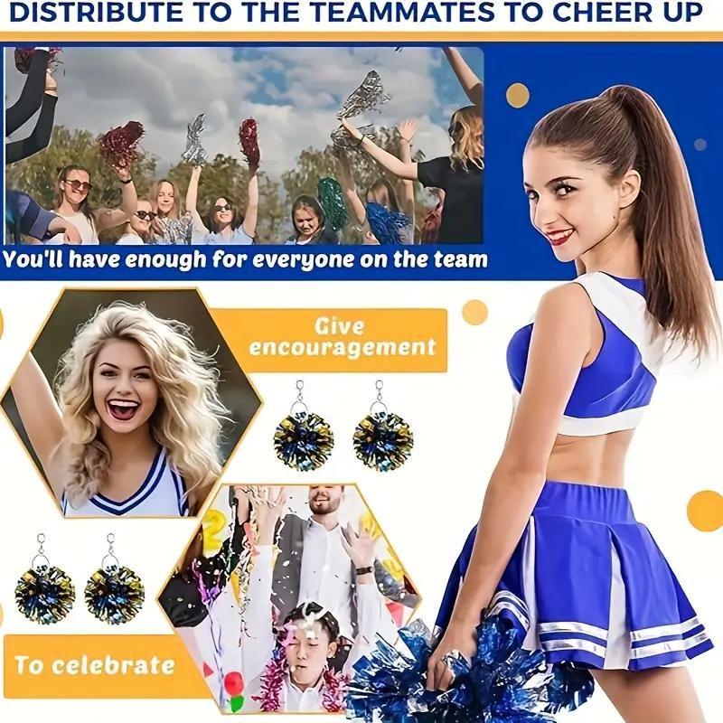 WTEMPO Разноцветные смешанные брелоки для вечеринок, аксессуары для чирлидеров и танцоров, памятные брелоки для чирлидинга, подвески, аксессуары для подвешивания на сумки