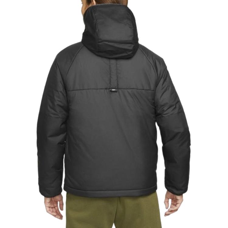 Nike Пуховики Мужские Черные С Капюшоном Умеренные Другие DD6858-010